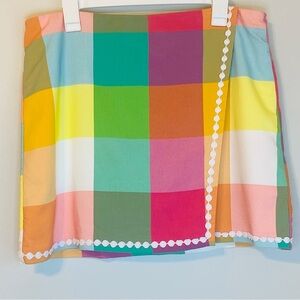 Crown & Ivy Multicolor Plaid preppy Skort - Size 14